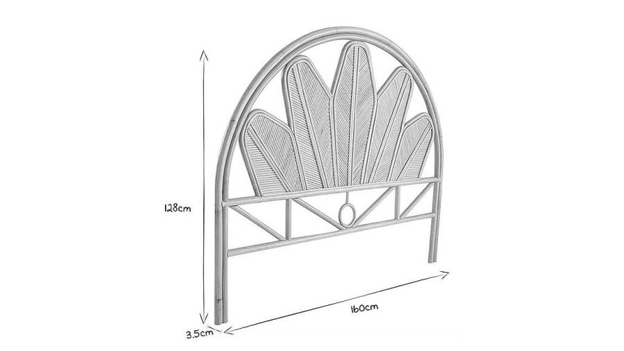 Chambre Miliboo | T Te De Lit D Co En Rotin L160 Cm Nalah