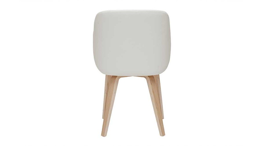 Chaise & Tabouret Miliboo Chaise Design | Chaise Design Blanc Et Bois Clair Lucien