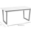 Table Miliboo Table Extensible | Table Manger Extensible Rallonges Int Gr Es En Bois Clair Et Blanc Rectangulaire L160-240 Cm Laho