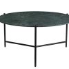 Table Miliboo | Table Basse Design Ronde En Marbre Vert D90 Cm Bumcello