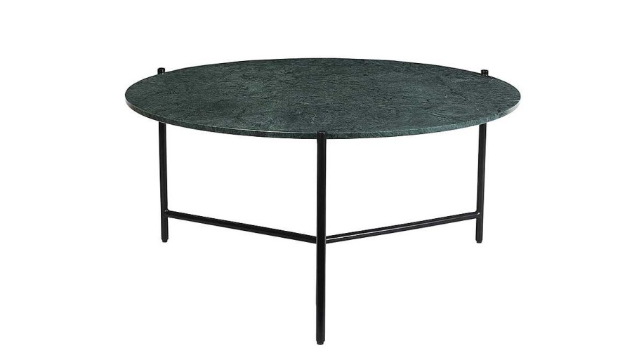 Table Miliboo | Table Basse Design Ronde En Marbre Vert D90 Cm Bumcello