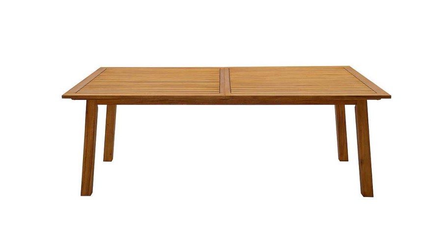 Jardin Miliboo | Table De Jardin Extensible Rallonges Int Gr Es En Bois Massif L210-300 Cm Mayel