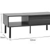 Table Miliboo | Table Basse Relevable Rectangulaire Bois Fonc Finition Noyer Et M Tal Noir L100 Cm Kane