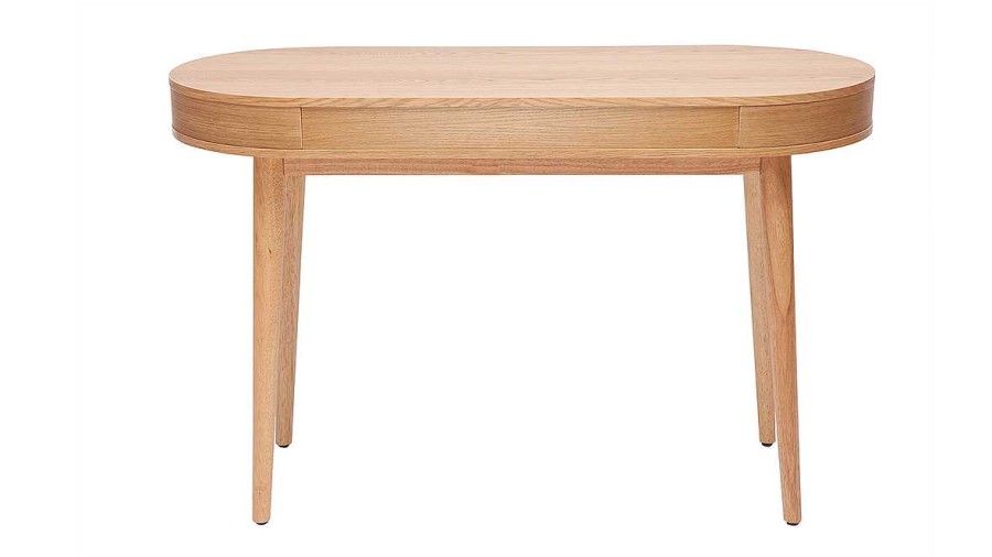 Bureau Miliboo Bureau Design | Bureau Avec Tiroir En Bois Clair L120 Cm Judith