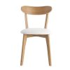 Chaise & Tabouret Miliboo Chaise Design | Chaises Vintage En Bois Clair Ch Ne Et Blanc (Lot De 2) Dove