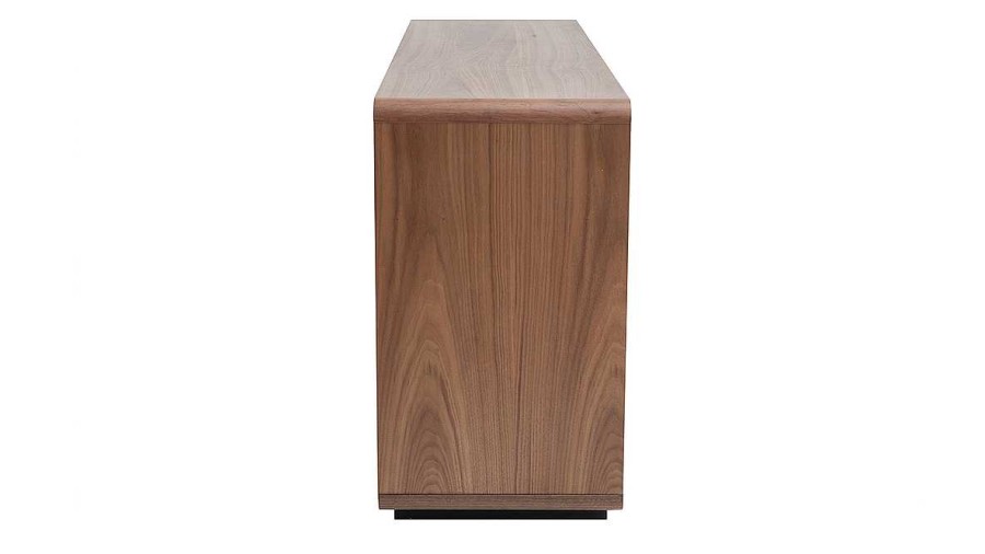 Rangement Miliboo | Buffet Design En Bois Fonc Noyer 3 Portes 3 Tiroirs L160 Cm Jako