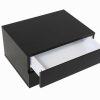 Bureau Miliboo Rangement Bureau | Caisson De Rangement 2 Tiroirs Noir Laqu Max