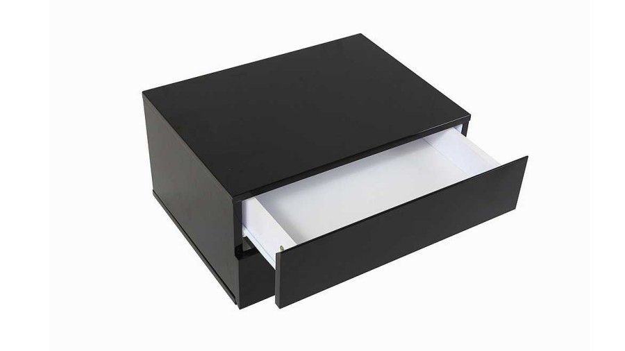 Bureau Miliboo Rangement Bureau | Caisson De Rangement 2 Tiroirs Noir Laqu Max