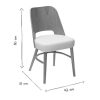 Chaise & Tabouret Miliboo Chaise Design | Chaises Bois Clair Ch Ne Et Blanc (Lot De 2) Edito