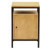 Bureau Miliboo Rangement Bureau | Caisson De Bureau Industriel Bois Manguier Massif Et M Tal Noir Opium