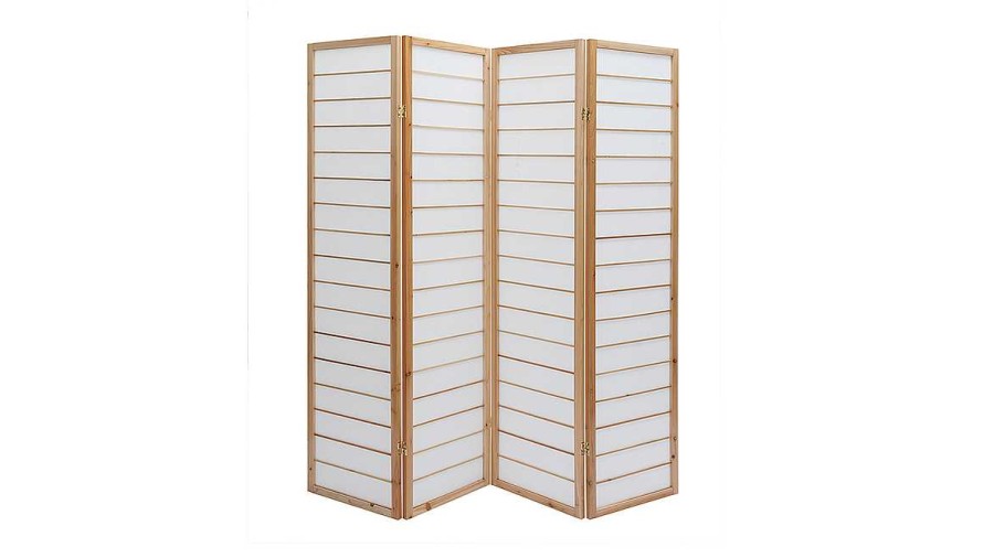 D Co Miliboo | Paravent Japonais En Bois Et Papier De Riz L177 Cm Gibon