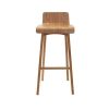 Chaise & Tabouret Miliboo Tabouret De Bar | Chaise De Bar Scandinave En Bois Clair H75 Cm Baltik