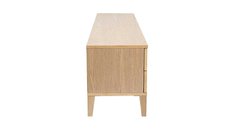 Rangement Miliboo Meuble Tv Design | Meuble Tv Scandinave Bois Clair Ch Ne 4 Tiroirs L180 Cm Freddy