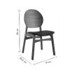 Chaise & Tabouret Miliboo Chaise Design | Chaises Scandinaves En Bois Fonc Et Noir (Lot De 2) Elton