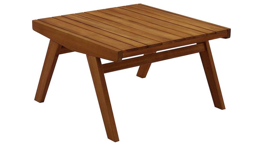 Jardin Miliboo | Table Basse De Jardin En Bois Massif L65 Cm Tidak