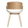 Chaise & Tabouret Miliboo Chaise Design | Chaise Design Blanc Et Bois Clair Bent