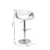 Chaise & Tabouret Miliboo Tabouret De Bar | Tabouret De Bar Design R Glable Blanc Et Bois Clair Bent