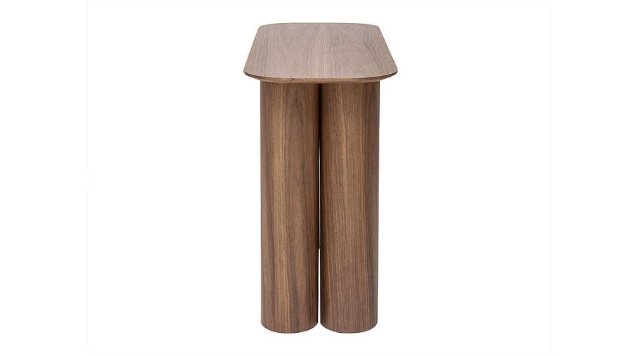 Table Miliboo | Console Design En Bois Fonc L100 Cm Foleen