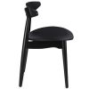 Chaise & Tabouret Miliboo Chaise Design | Chaises Design Noires (Lot De 2) Walford