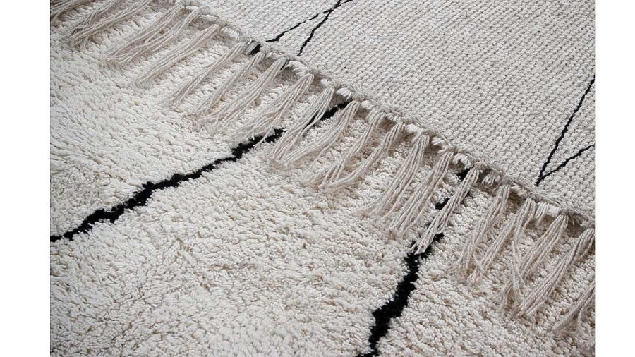 D Co Miliboo | Tapis Berb Re Franges En Coton Cru 160 X 230Cm Hodna