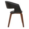 Chaise & Tabouret Miliboo Chaise Design | Chaises Design Noir Et Bois Fonc (Lot De 2) Slam