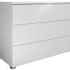 Rangement Miliboo | Commode Design Blanche 3 Tiroirs L104 Cm Laly