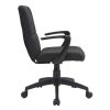 Chaise & Tabouret Miliboo | Fauteuil De Bureau Roulettes Design Noire En Tissu Et M Tal Chuck