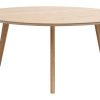 Table Miliboo | Table Basse Ronde Scandinave Bois Clair Ch Ne D90 Cm Orkad