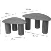 Table Miliboo | Tables Basses Gigognes Design En Bois Fonc (Lot De 2) Foleen