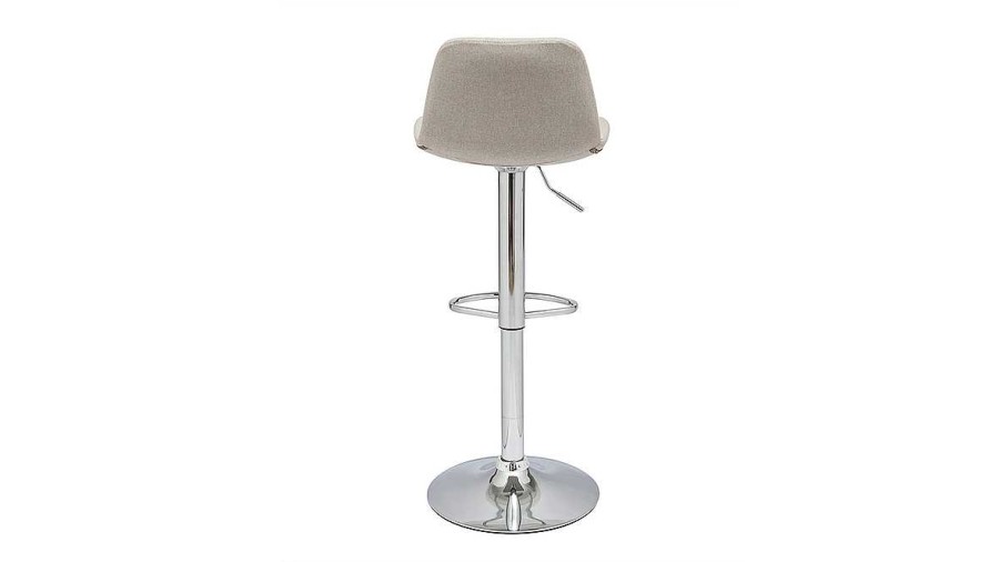 Chaise & Tabouret Miliboo Tabouret De Bar | Tabouret De Bar Design Tissu Naturel Lot De 2 Zack