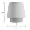 Luminaire Miliboo | Applique Murale Design En Coton Rose Et Rabane Naturelle H25 Cm Jume