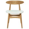 Chaise & Tabouret Miliboo Chaise Design | Chaises Scandinaves En Bois Clair Et Blanc (Lot De 2) Walford