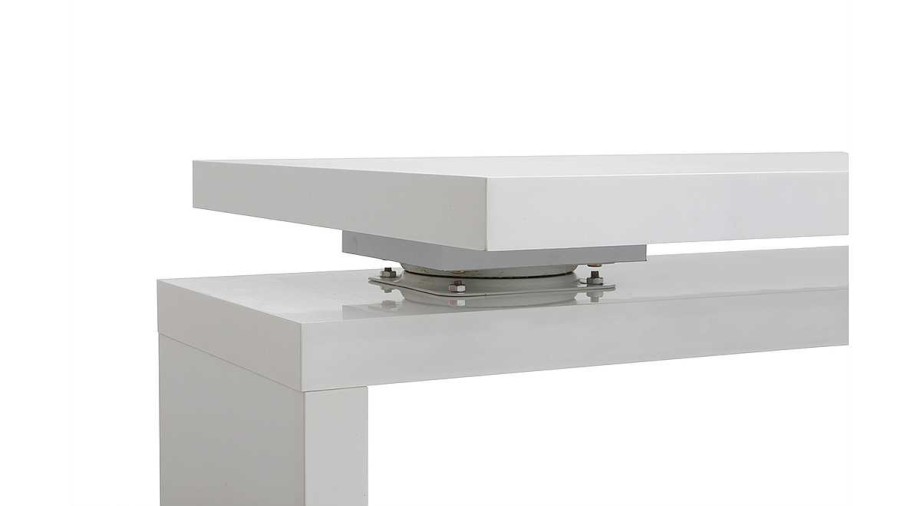 Bureau Miliboo Bureau Design | Bureau Modulable Design Avec Rangements Blanc Laqu L140-218 Cm Max