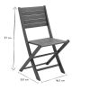 Jardin Miliboo | Chaises De Jardin Pliantes En Bois Massif (Lot De 2) Canopee