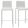 Chaise & Tabouret Miliboo Tabouret De Bar | Tabourets De Bar Design Empilables Blancs H65 Cm (Lot De 2) Kupa