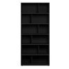 Bureau Miliboo | Biblioth Que Design Bois Noir L92 Epure