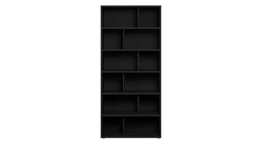 Bureau Miliboo | Biblioth Que Design Bois Noir L92 Epure