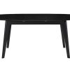 Table Miliboo Table Extensible | Table Extensible Rallonges Int Gr Es Rectangulaire En Bois Noir L160-200 Cm Marik