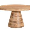 Table Miliboo | Table Basse Ronde En Bois Massif D80 Cm Matera