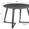 Table Miliboo Table Manger Fixe | Table Design Ronde En Bois Massif L115 Cm Bandol