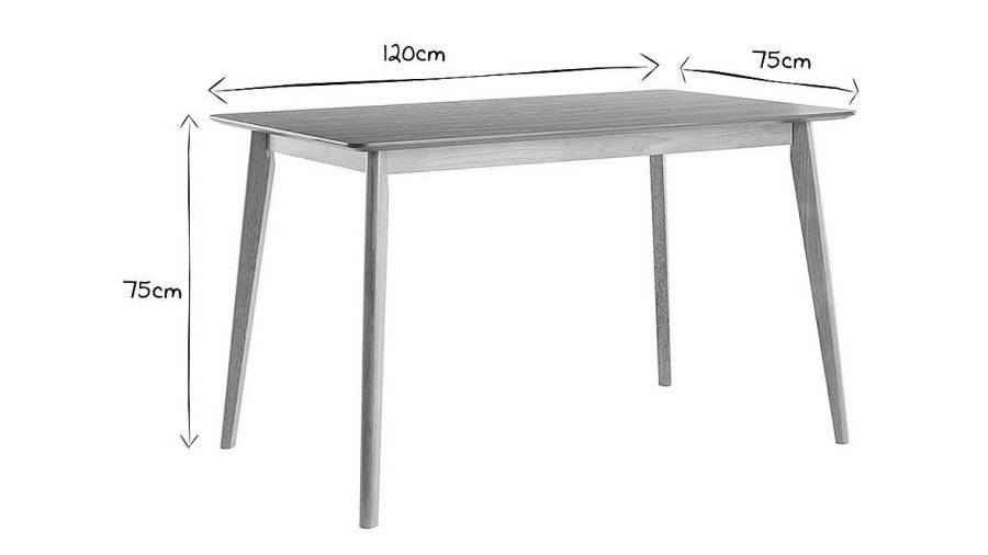 Table Miliboo Table Manger Fixe | Table Manger Scandinave Finition Fr Ne L120 Cm Elion