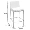 Chaise & Tabouret Miliboo Tabouret De Bar | Tabouret Design Gris H66 Cm (Lot De 2) Epsilon