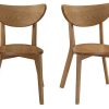 Chaise & Tabouret Miliboo Chaise Design | Chaises Scandinaves Bois Clair (Lot De 2) Leena