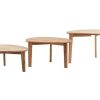 Table Miliboo | Tables Basses Gigognes Scandinaves Bois Clair Ch Ne Massif (Lot De 3) Triple