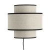 Luminaire Miliboo | Applique Murale Design En Lin H24 Cm Slot