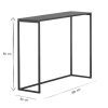 Table Miliboo | Console Industrielle En M Tal Noir L100 Cm Karl