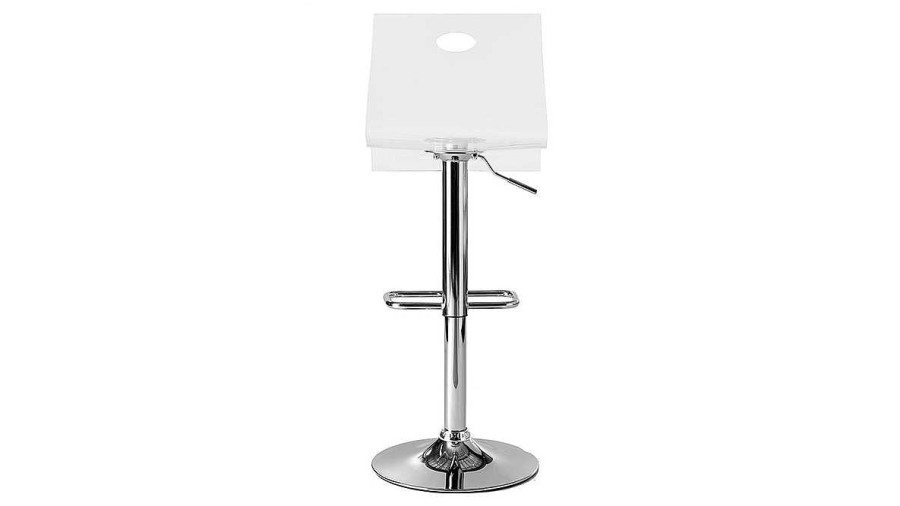 Chaise & Tabouret Miliboo Tabouret De Bar | Tabouret De Bar Design En Plexiglas Transparent (Lot De 2) Saturne