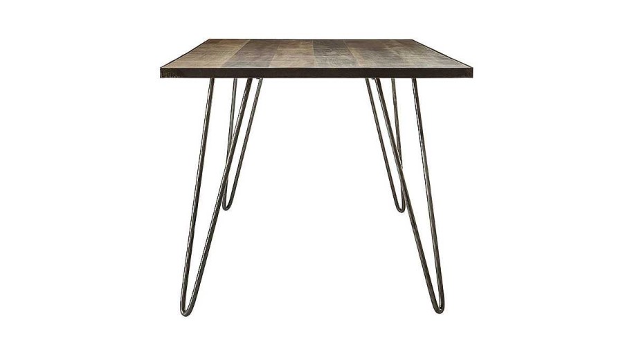 Table Miliboo Table Manger Fixe | Table Manger Industrielle Bois Manguier Massif Et M Tal L160 Cm Atelier