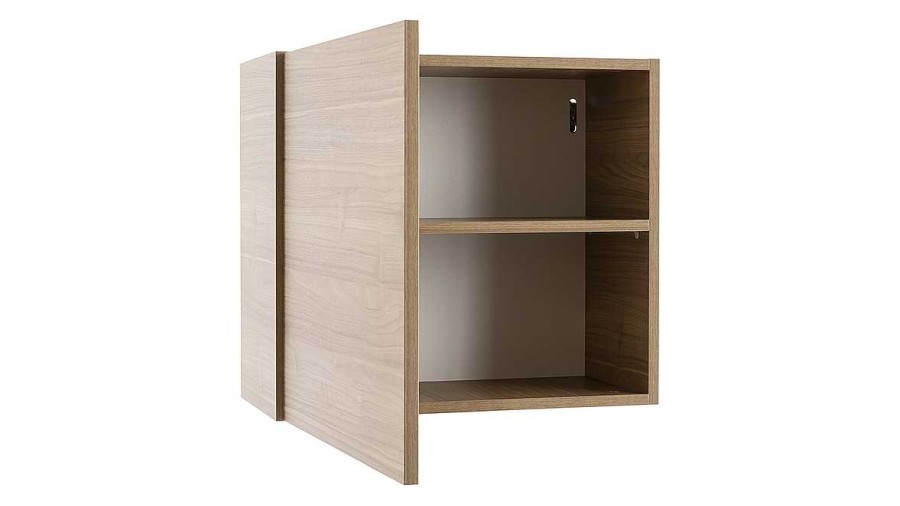 Bureau Miliboo | Rangement Mural Ferm Carr Finition Bois Clair L55 Cm Eternel