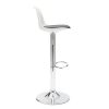 Chaise & Tabouret Miliboo Tabouret De Bar | Tabourets De Bar Design Blanc Et Noir (Lot De 2) Steevy